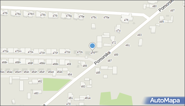 Łódź, Pomorska, 470, mapa Łodzi