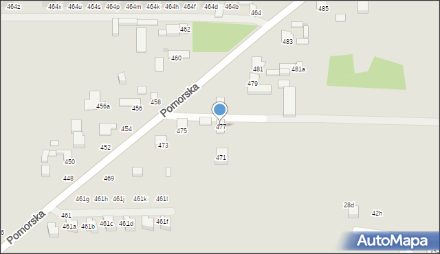 Łódź, Pomorska, 477, mapa Łodzi