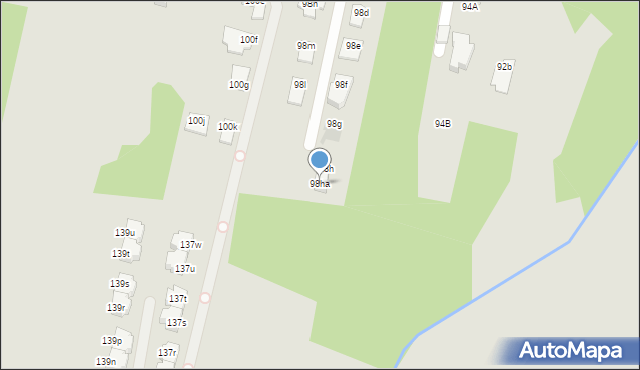 Łódź, Podchorążych, 98ha, mapa Łodzi