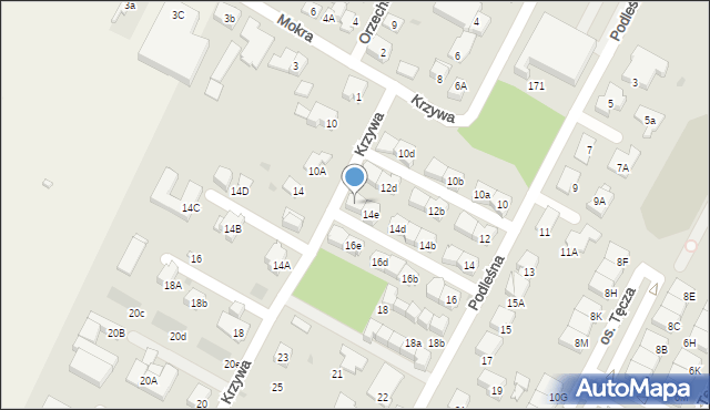 Łomianki, Podleśna, 14f, mapa Łomianki