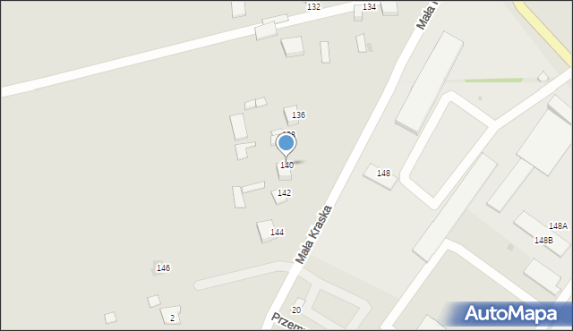 Łomża, Poznańska, 140, mapa Łomży