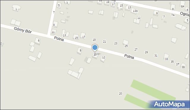 Łopuszno, Polna, 10, mapa Łopuszno