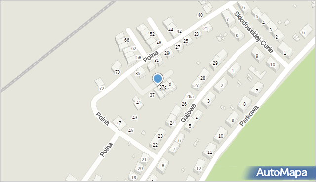 Lubań, Polna, 37a, mapa Lubań
