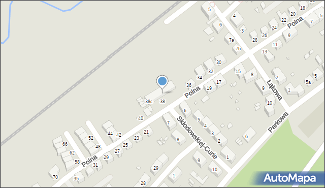 Lubań, Polna, 38a, mapa Lubań