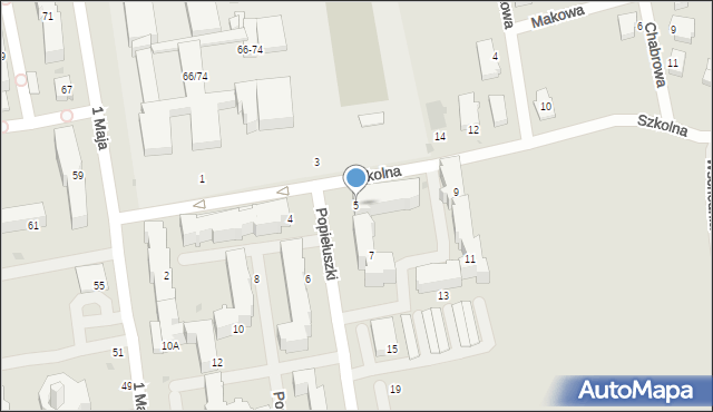 Lubartów, Popiełuszki Jerzego, bł. ks., 5, mapa Lubartów