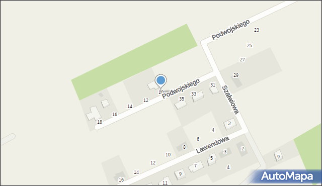 Łubianka, Podwojskiego, wójta, 10, mapa Łubianka