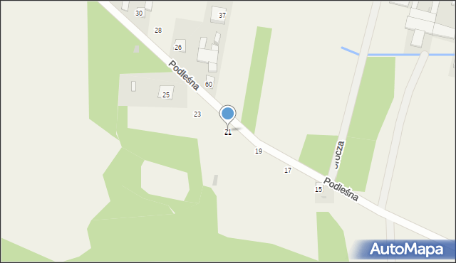 Lubice, Podleśna, 21, mapa Lubice