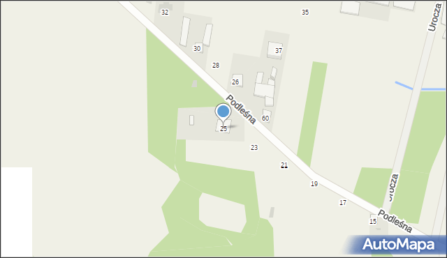 Lubice, Podleśna, 25, mapa Lubice