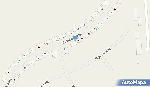 Lubieszów, Poświatowskiej Haliny, 37, mapa Lubieszów