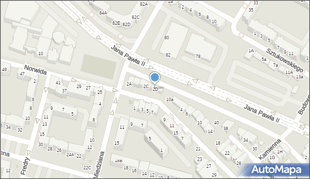 Lubin, Polna, 2D, mapa Lubin