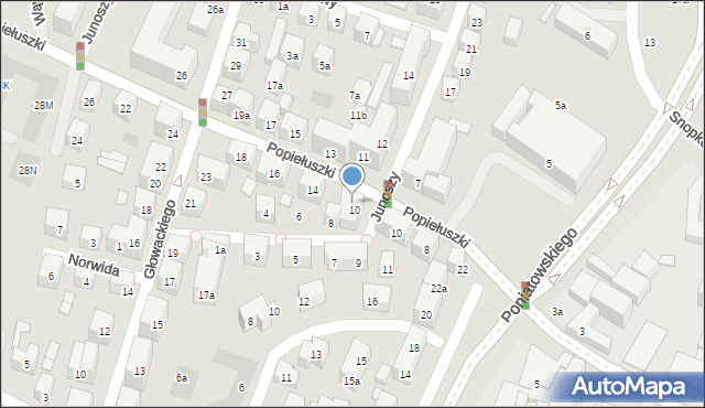 Lublin, Popiełuszki Jerzego, bł. ks., 12, mapa Lublina