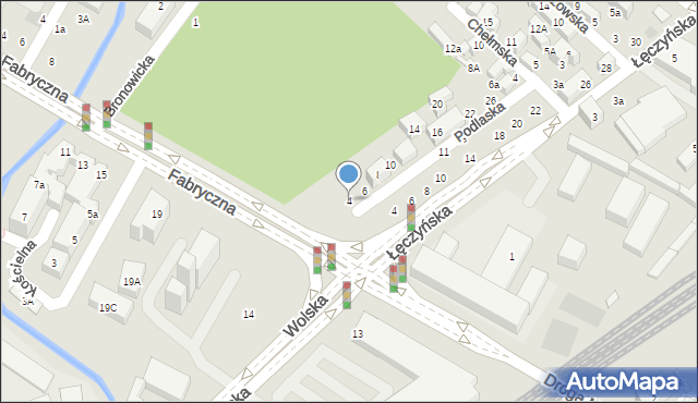 Lublin, Podlaska, 4, mapa Lublina