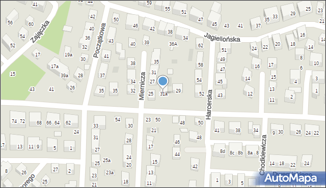 Lublin, Powstańców Śląskich, 31a, mapa Lublina