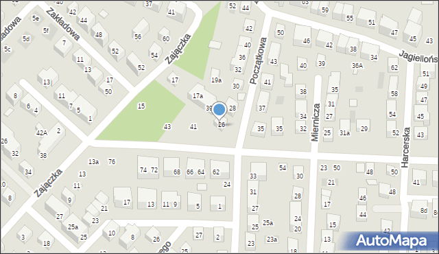 Lublin, Powstańców Śląskich, 39, mapa Lublina