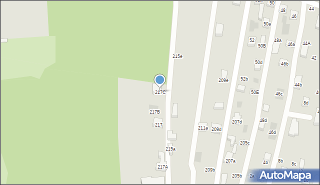 Lublin, Północna, 217C, mapa Lublina