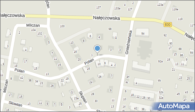 Lublin, Polan, 10a, mapa Lublina