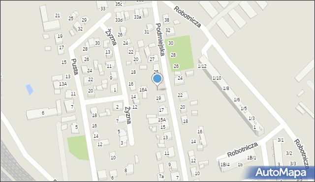 Lubliniec, Podmiejska, 21, mapa Lubliniec