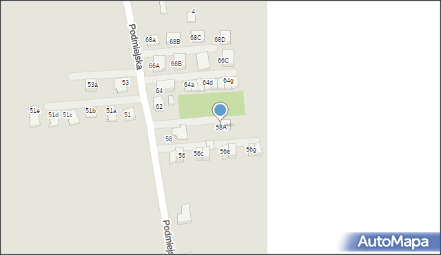 Lubliniec, Podmiejska, 58A, mapa Lubliniec
