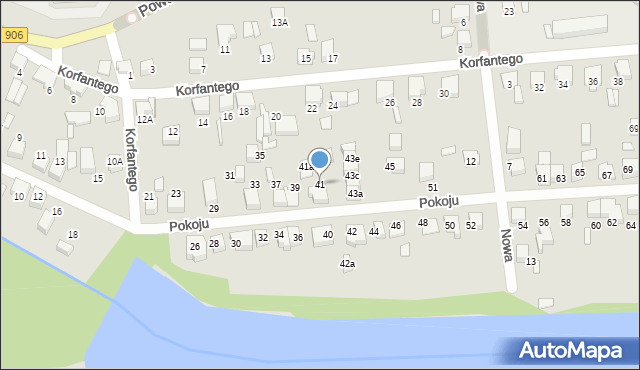 Lubliniec, Pokoju, 41, mapa Lubliniec