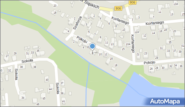 Lubliniec, Pokoju, 8, mapa Lubliniec