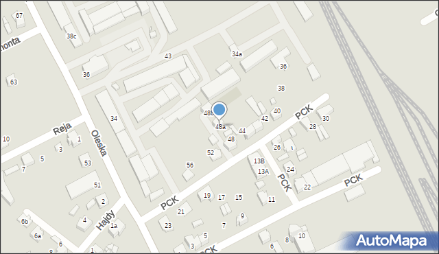 Lubliniec, Polskiego Czerwonego Krzyża, 48a, mapa Lubliniec