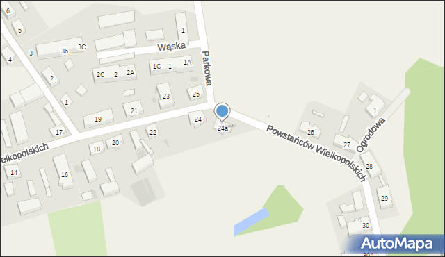 Lubosz, Powstańców Wielkopolskich, 24a, mapa Lubosz