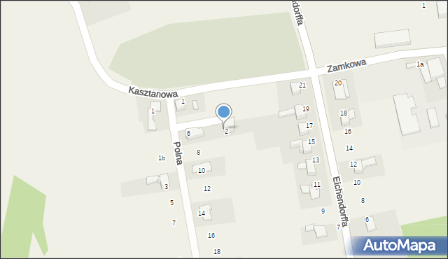 Łubowice, Polna, 4, mapa Łubowice