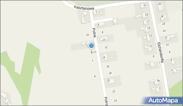 Łubowice, Polna, 5, mapa Łubowice