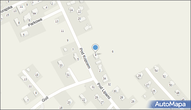 Łuczyce, Pod Kopcem, 4, mapa Łuczyce