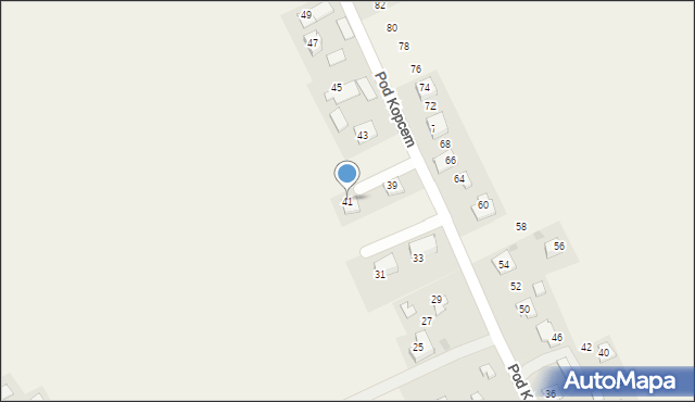 Łuczyce, Pod Kopcem, 41, mapa Łuczyce