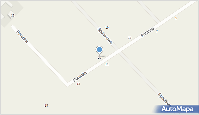 Ludwików, Poranka, 20, mapa Ludwików