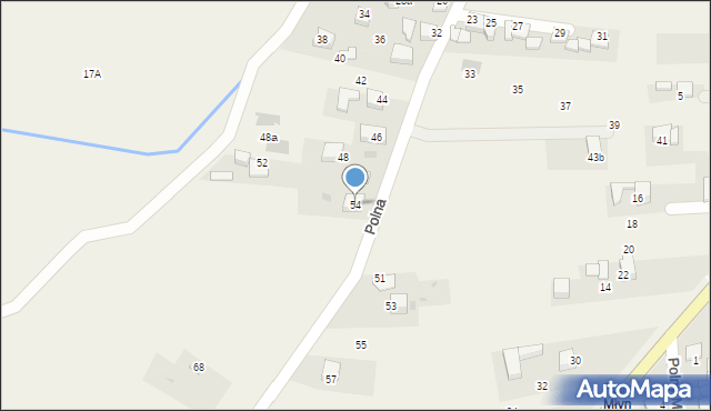 Ludźmierz, Polna, 54, mapa Ludźmierz