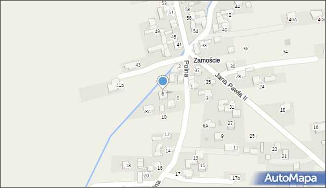 Ludźmierz, Polna, 6, mapa Ludźmierz