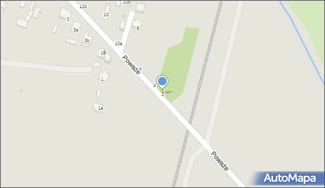 Łuków, Poważe, 2, mapa Łuków