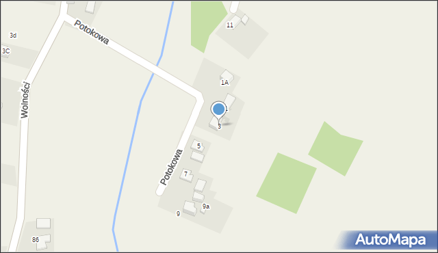 Łuków Śląski, Potokowa, 3, mapa Łuków Śląski