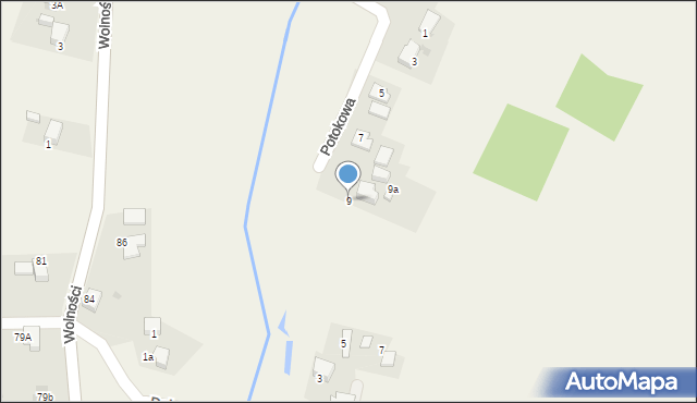 Łuków Śląski, Potokowa, 9, mapa Łuków Śląski