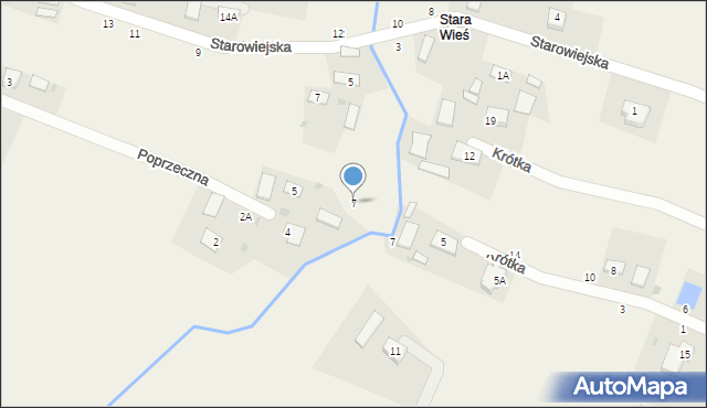 Luszowice, Poprzeczna, 7, mapa Luszowice