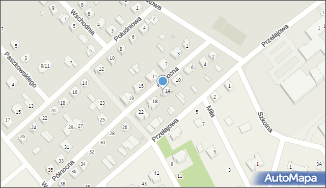 Lutomiersk, Północna, 16, mapa Lutomiersk