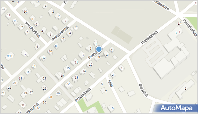 Lutomiersk, Północna, 6, mapa Lutomiersk