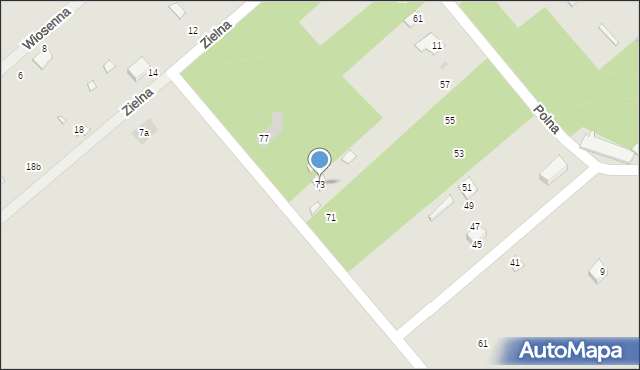 Lutomiersk, Poziomkowa, 73, mapa Lutomiersk