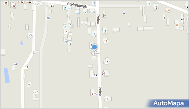 Lututów, Polna, 9, mapa Lututów