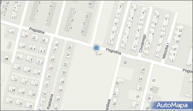 Lutynia, Pogodna, 28, mapa Lutynia