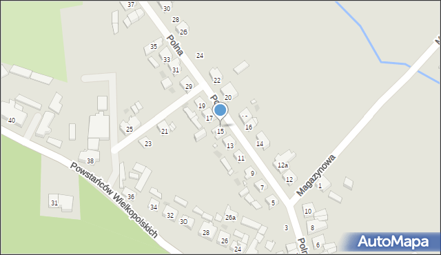 Lwówek, Polna, 15a, mapa Lwówek