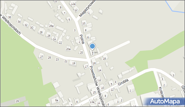 Lwówek, Polna, 2, mapa Lwówek