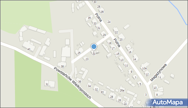 Lwówek, Polna, 21, mapa Lwówek