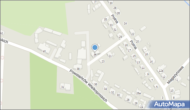 Lwówek, Polna, 25, mapa Lwówek