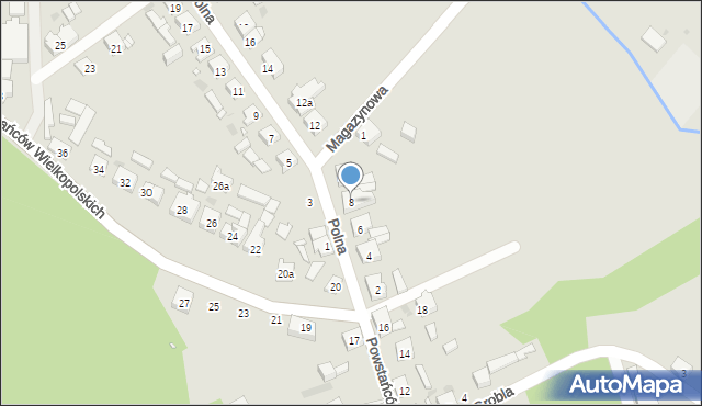 Lwówek, Polna, 8, mapa Lwówek