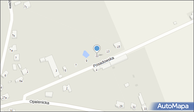 Lwówek, Posadowska, 11, mapa Lwówek