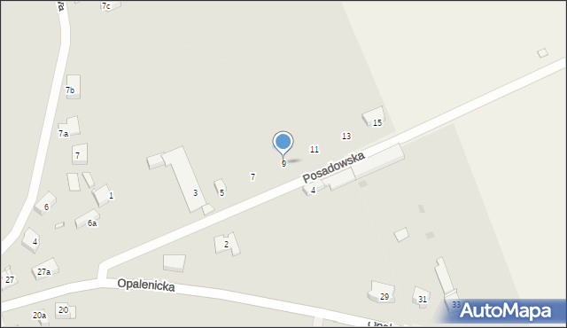 Lwówek, Posadowska, 9, mapa Lwówek