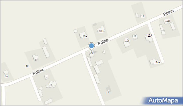 Łyszkowice, Polna, 10, mapa Łyszkowice
